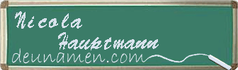 Nicola Hauptmann Visitenkarte